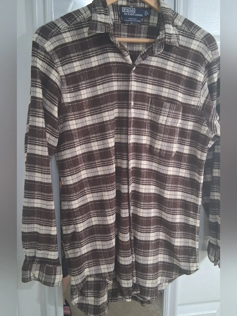 Polo by Ralph Lauren Men's Marlowe  Plaid Button-Down Shirt    Size L
